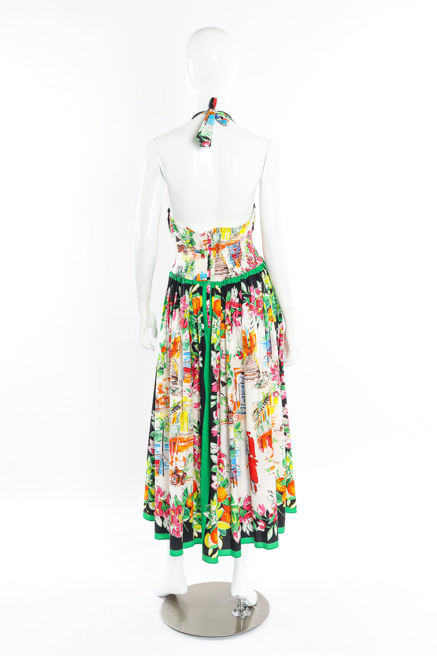 Dolce and Gabbana Halter Pleated Portofino Dress – Recess