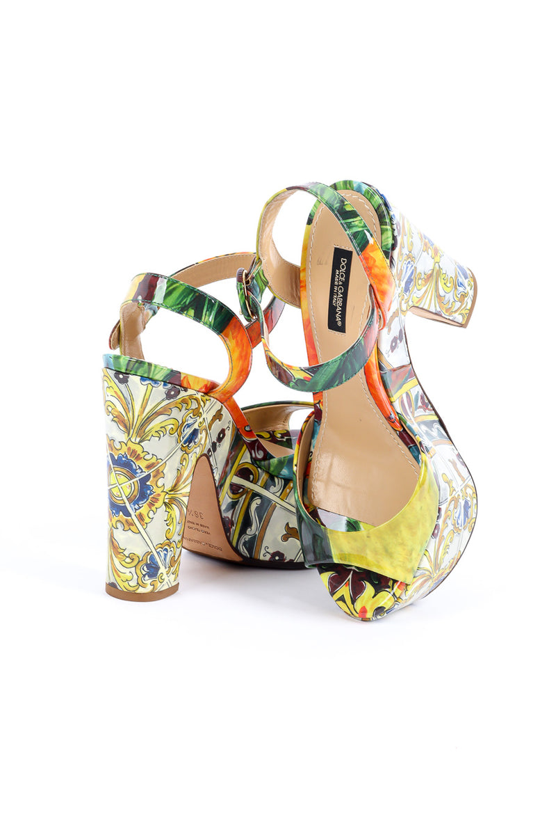 Dolce & Gabbana platform sandals product shot @recessla