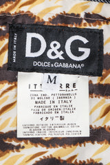 Recess Designer Consignment Vintage D&G Animal Contrast Denim Jacket Los Angeles Resale
