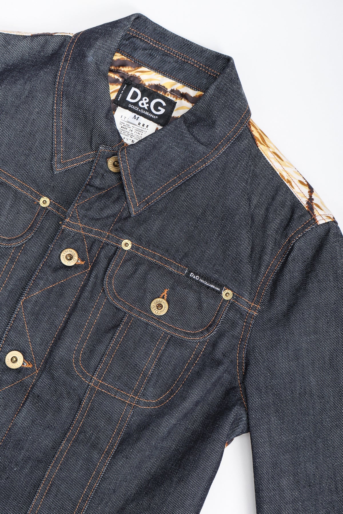 Vintage D&G Animal Contrast Denim Jacket – Recess
