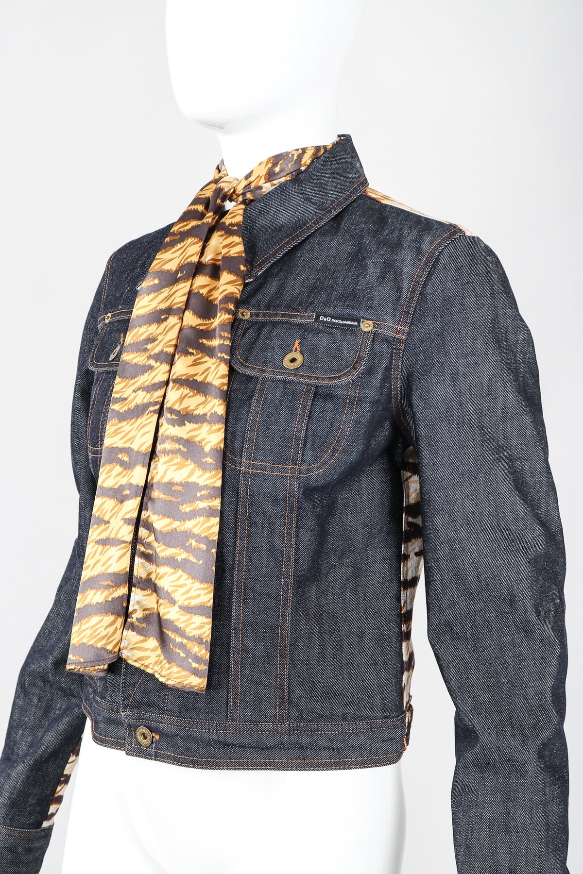 Vintage D&G Animal Contrast Denim Jacket – Recess