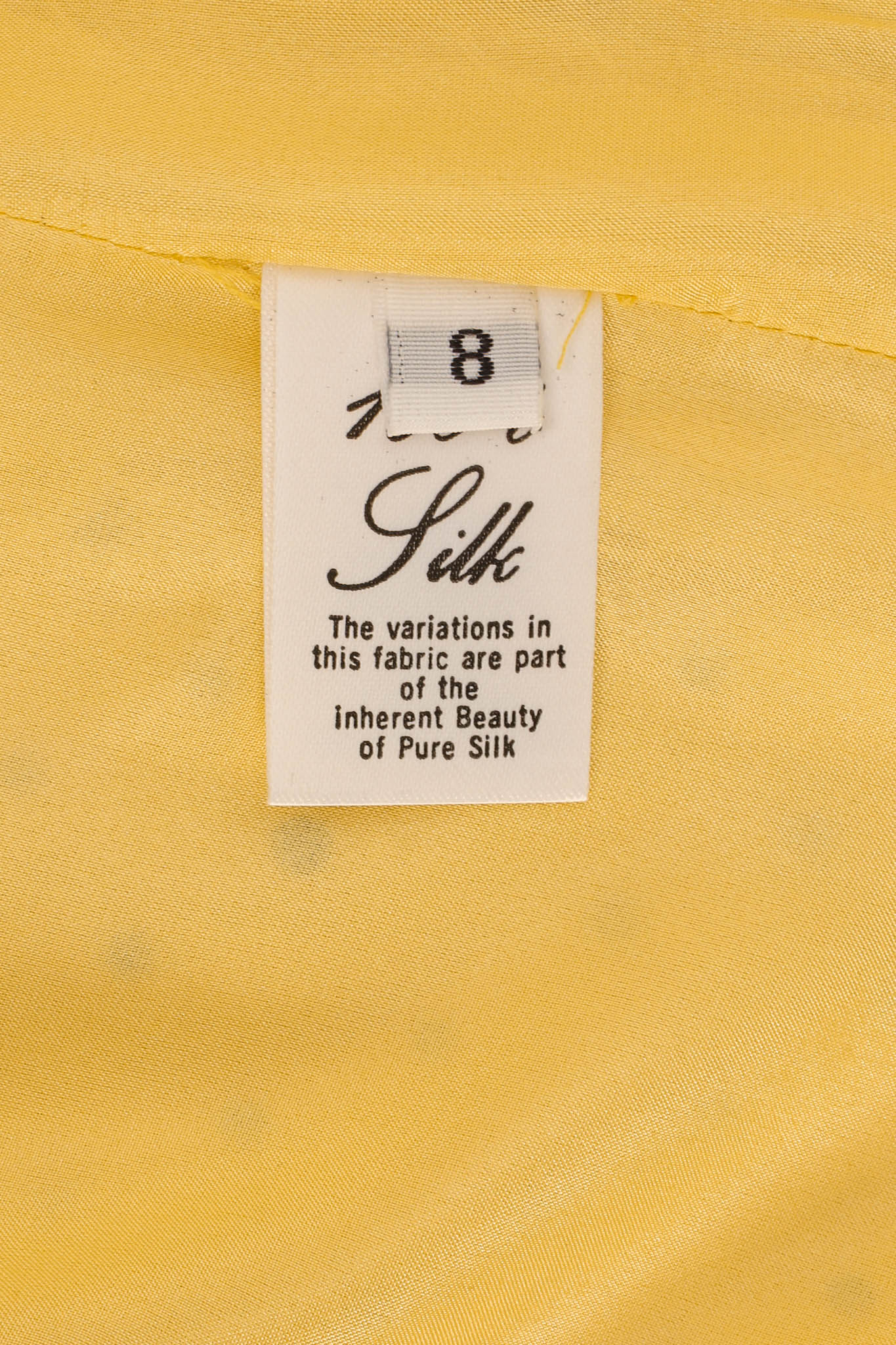 Vintage David Hayes Rhinestone Silk Duster size tag at Recess LA
