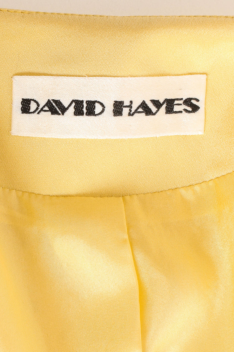 Vintage David Hayes Rhinestone Silk Jacket label @ Recess Los Angeles