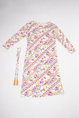 Paola Davitti Vintage Pucci Florentine Festive Floral Silk Jersey Dress