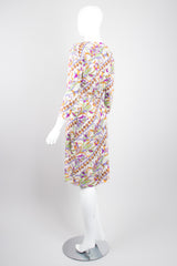 Paola Davitti Vintage Pucci Florentine Festive Floral Silk Jersey Dress