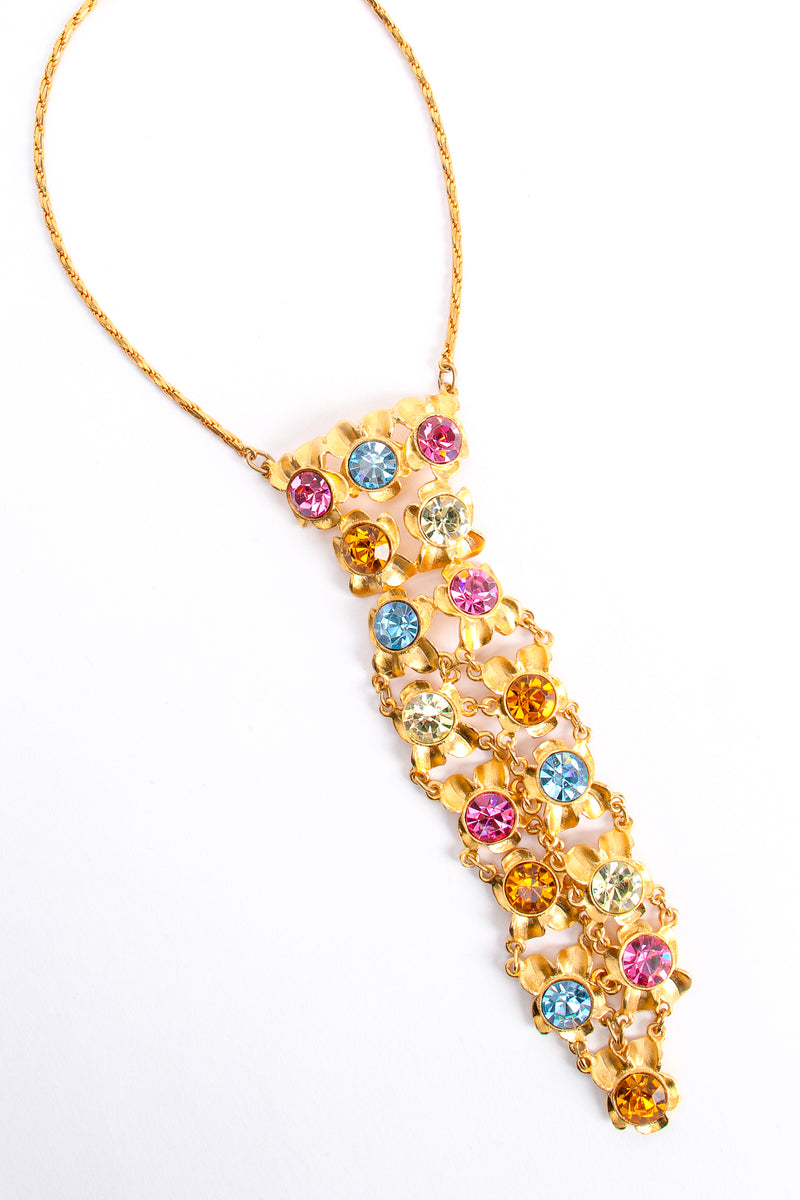 Vintage De Liguoro Crystal Jeweled Necktie Necklace at Recess Los Angeles