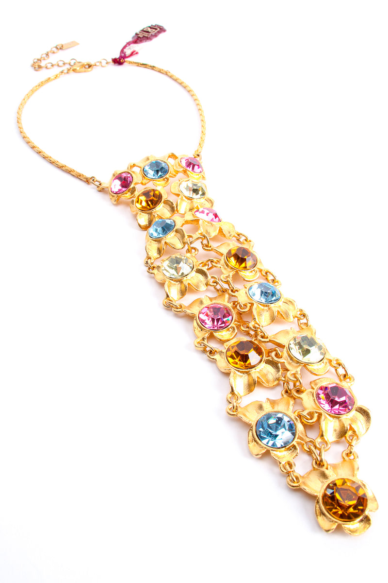 Vintage De Liguoro Crystal Jeweled Necktie Necklace at Recess Los Angeles