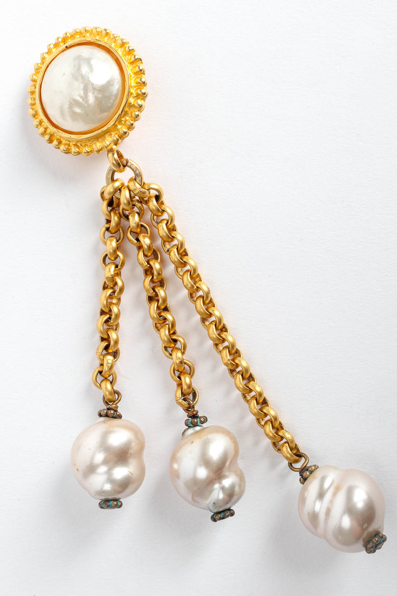 Vintage Deanna Hamro Baroque Pearl Cluster Earrings single detail @ Recess Los Angeles