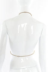 Vintage ring collar crystal draped harness mannequin back @recessla