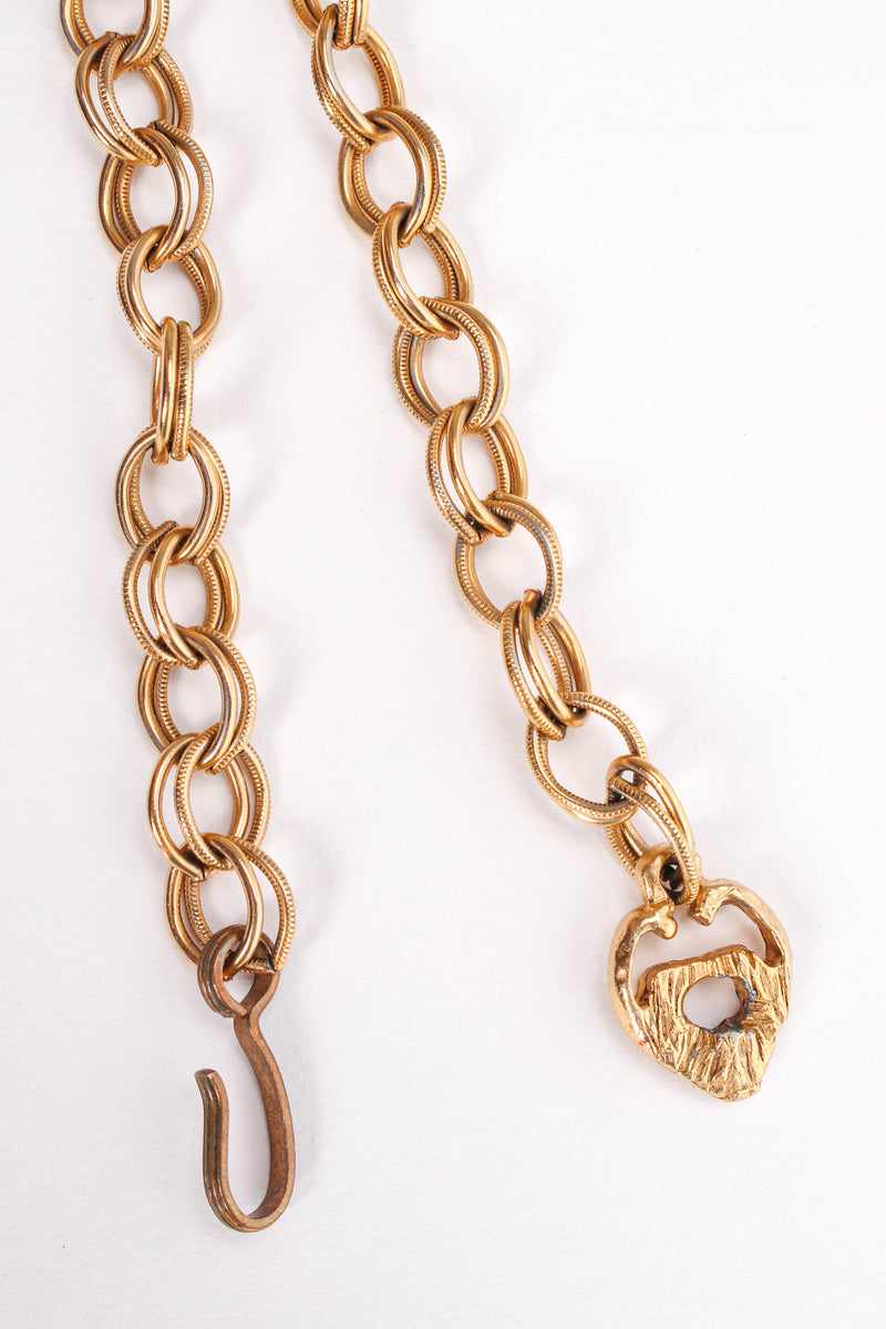 Vintage Swallowtail Filigree Butterfly Necklace hook & chain detail @ Recess LA