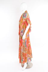 Denise L psychedelic maxi dress with shawl on mannequin @recessla