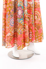 Denise L psychedelic maxi dress hem fabric details @recessla