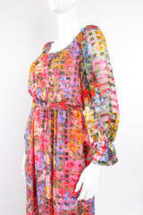 Vintage Diane Dickinson Gentillesse Floral Peasant Dress on Mannequin crop at Recess Los Angeles