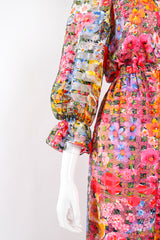 Vintage Diane Dickinson Gentillesse Floral Peasant Dress on Mannequin sleeve at Recess Los Angeles