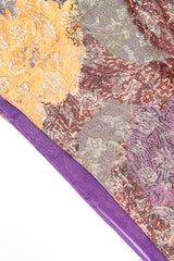 Recess Designer Consignment Vintage Diane Dickinson Floral Lamé Brocade Pointed Shoulder Dress Los Angeles Resale Mariano Fortuny