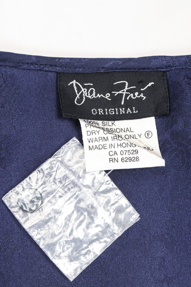 Recess Los Angeles Vintage Diane Freis Silk Damask Power Jumpsuit