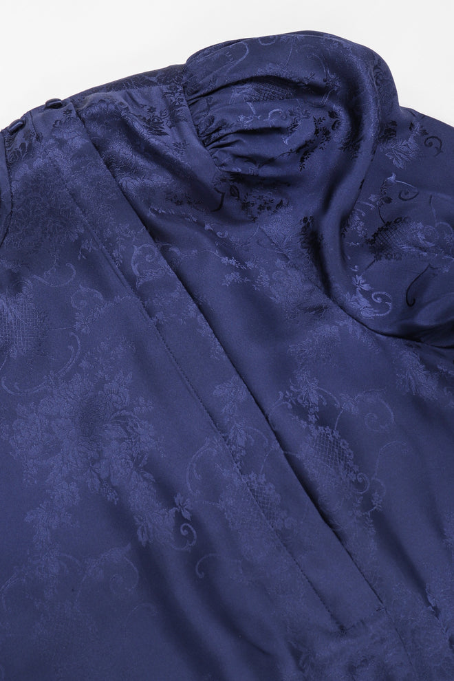 Recess Los Angeles Vintage Diane Freis Silk Damask Power Jumpsuit