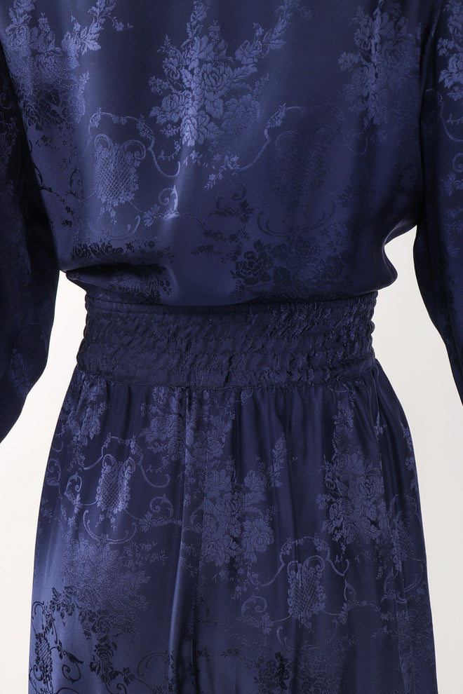 Recess Los Angeles Vintage Diane Freis Silk Damask Power Jumpsuit