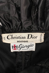 Vintage Christian Dior 1985 A/W Silk Taffeta Ruffle Dress label @ Recess LA