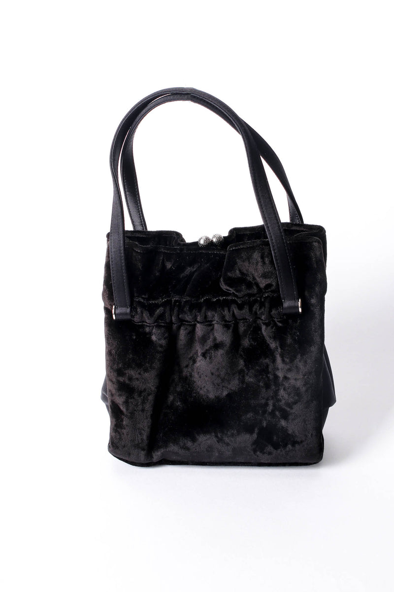 Vintage Christian Dior Velvet Mini Tote back at Recess Los Angeles