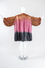 Recess Los Angeles Designer Consignment Vintage Divine Madness by Kathleen Tan Ombré Organza Draped Crinkle Jacket