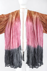 Sunset Ombré Draped Crinkle Jacket