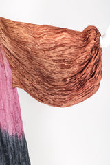 Recess Los Angeles Designer Consignment Vintage Divine Madness by Kathleen Tan Ombré Organza Draped Crinkle Jacket