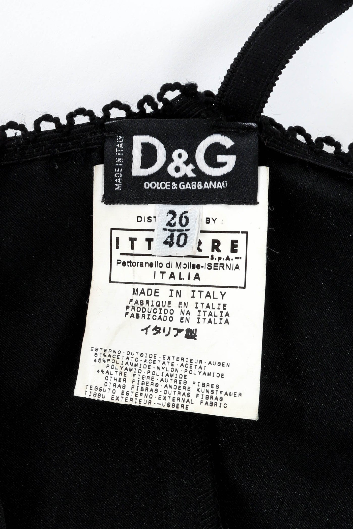Vintage Dolce & Gabbana Provocative Sexy Lace Up Satin Slip Dress 