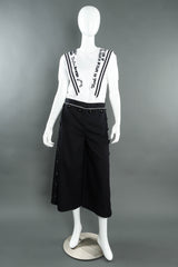 Vintage Dolce & Gabbana Navy Sailor Top mannequin set front @ Recess Los Angeles