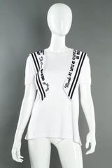 Vintage Dolce & Gabbana Navy Sailor Top mannequin top front @ Recess Los Angeles