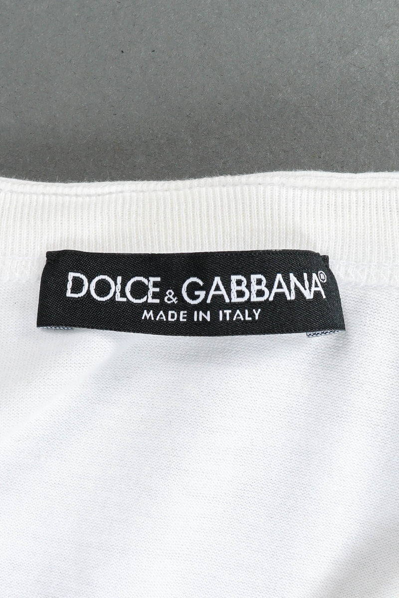 Vintage Dolce & Gabbana Navy Sailor Top tag @ Recess Los Angeles