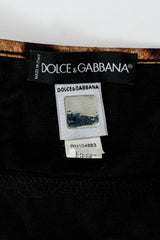 Vintage Dolce & Gabbana Leopard Print Bustier Top tag/authenticity hologram tag @ Recess LA