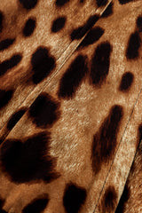 Vintage Dolce & Gabbana Leopard Print Bustier Top print/fabric detail @ Recess LA