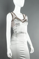 Vintage Dolce & Gabbana Panel Midi Sheath Dress mannequin angle close up @ Recess LA