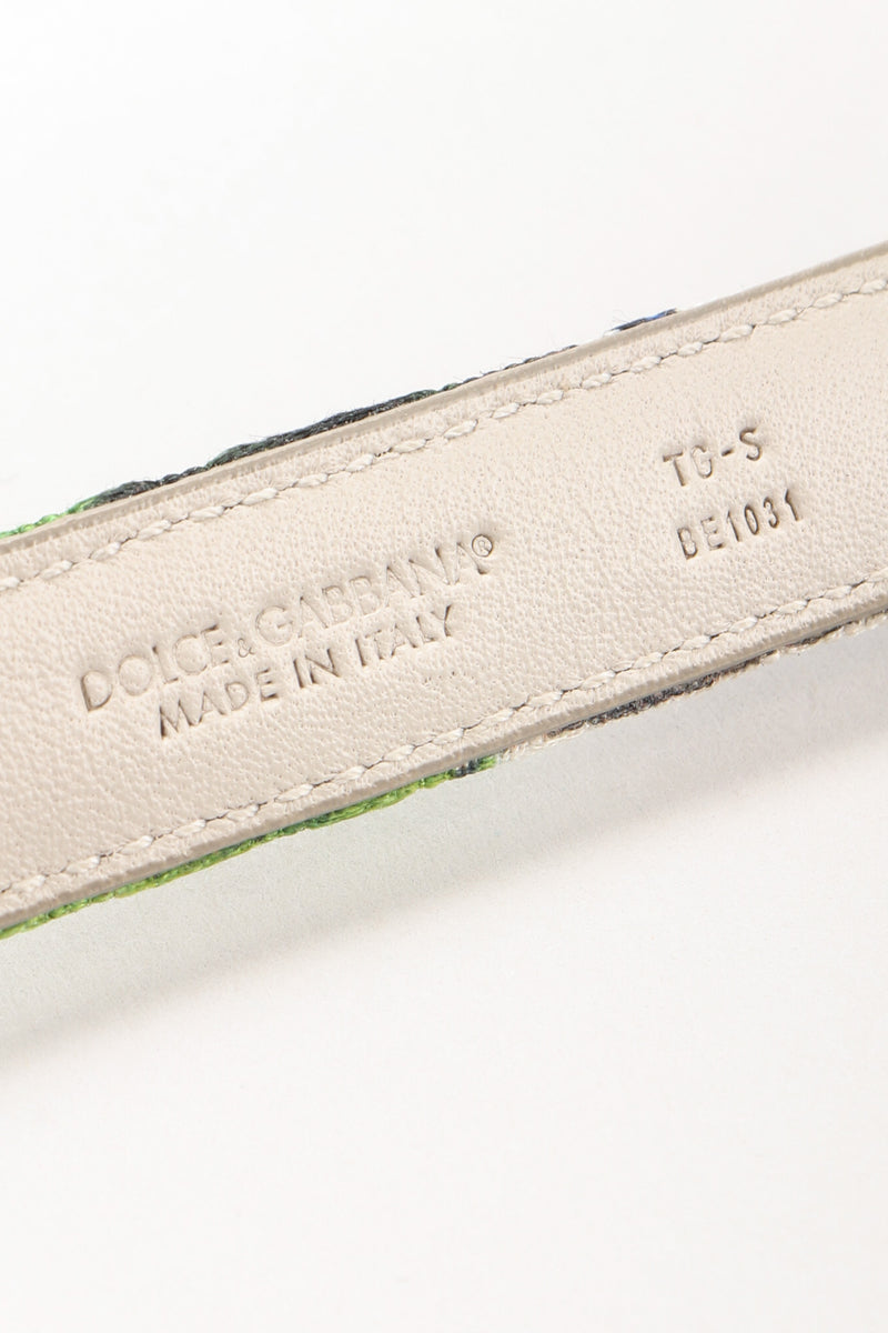 Leather belt Dolce & Gabbana Black size L International in Leather