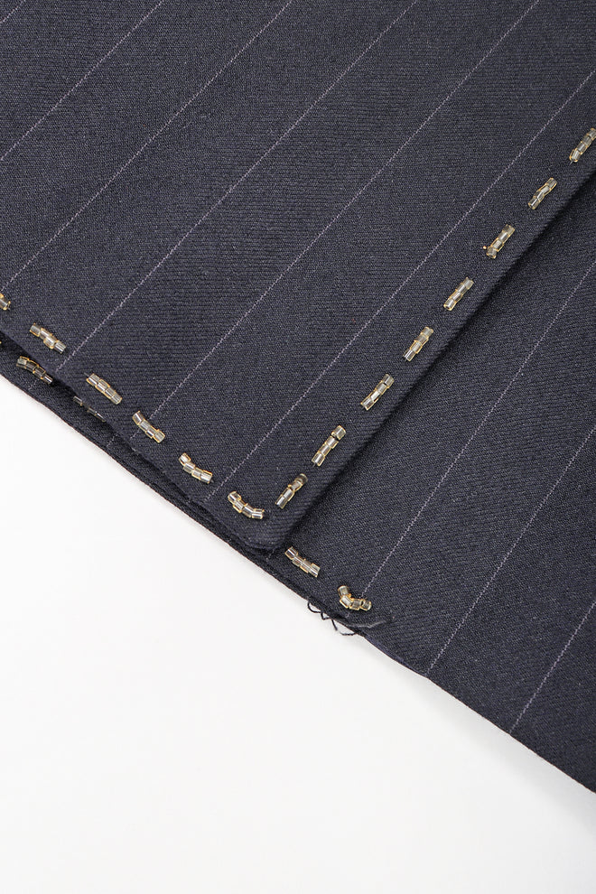 Recess Vintage Dolce & Gabbana charcoal Pinstripe jacket, missing beads