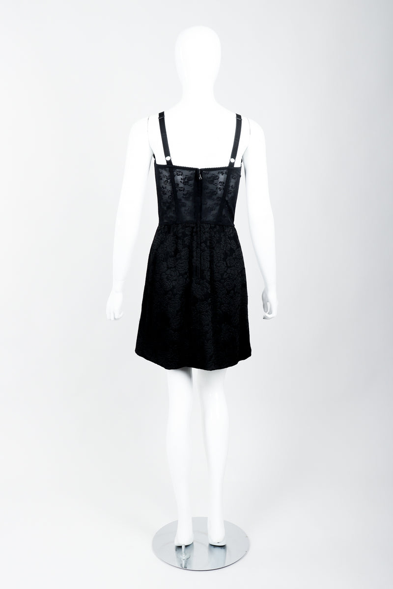 Vintage Dolce & Gabbana Lace Rosette Bustier Slip Dress Recess Vintage Dolce & Gabbana Lace Rosette Bustier Slip Dress Recess