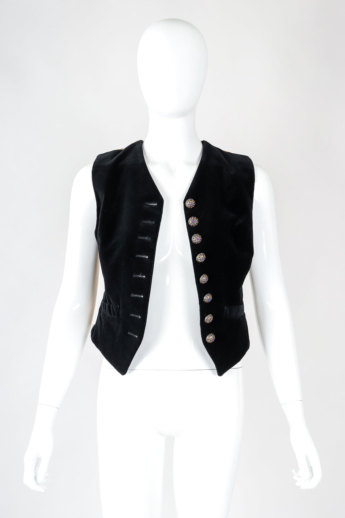 Vintage Dolce & Gabbana Velvet Satin Ribbon Vest Waistcoat – Recess