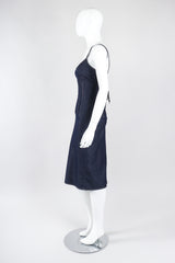 Recess Los Angeles Vintage Dolce & Gabbana 90s Stretch Denim Corset Slip Dress