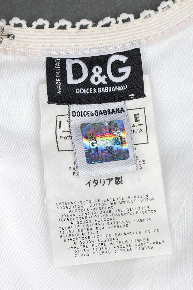 Recess Los Angeles Vintage Dolce & Gabbana 90s Bondage Corset Dress
