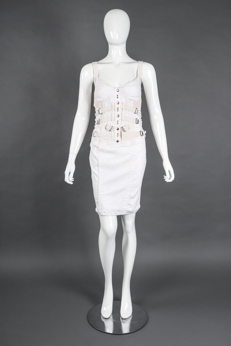 Recess Los Angeles Vintage Dolce & Gabbana 90s Bondage Corset Dress