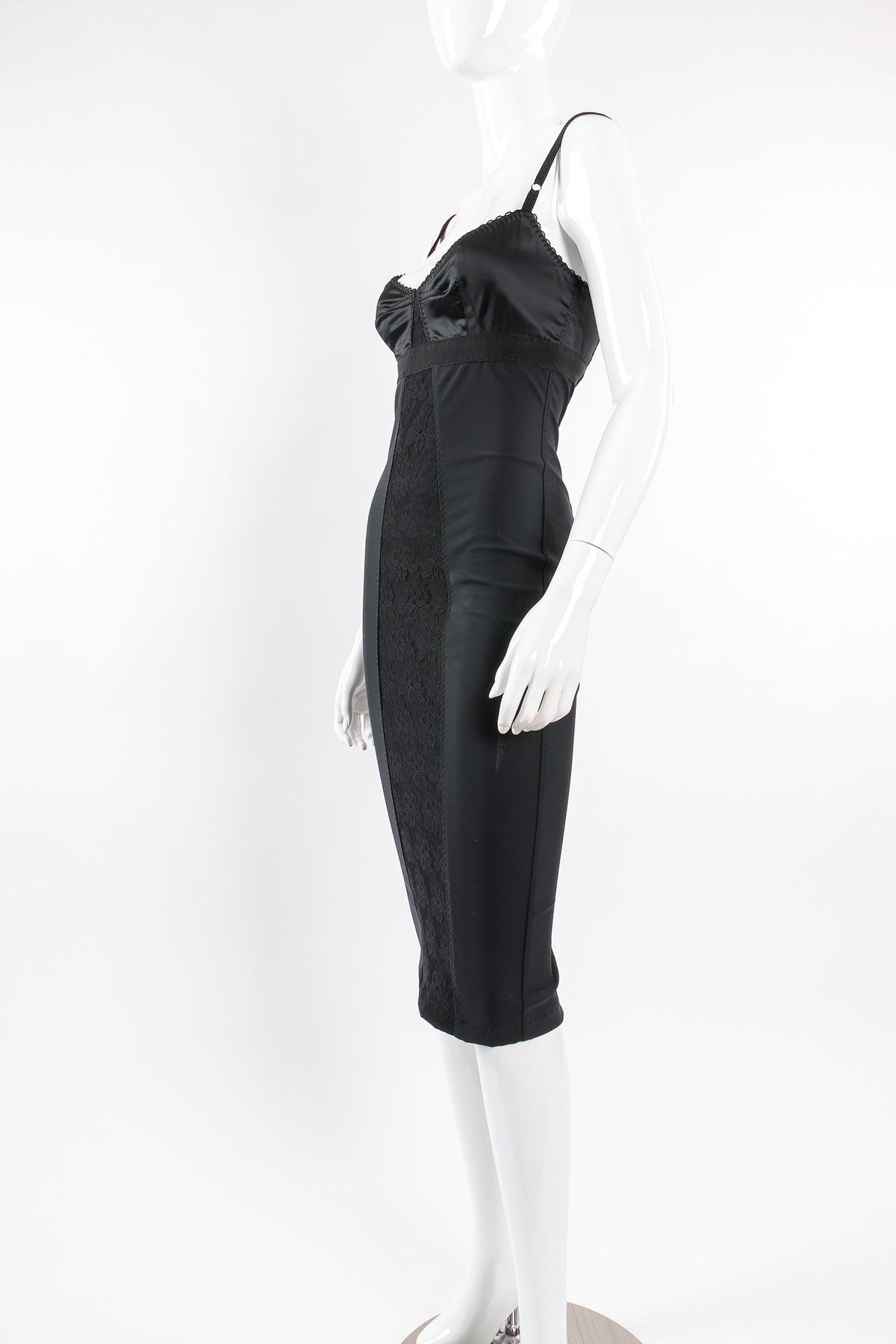 Vintage Dolce & Gabbana Bustier Lace Midi Slip Dress – Recess