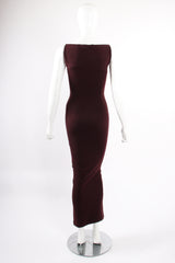 Vintage Dolce & Gabbana Knit Bodycon Dress & Top Set on Mannequin back dress at Recess LA