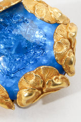 Vintage Dominique Aurientis Blue Crystal Ball Earrings at Recess LA
