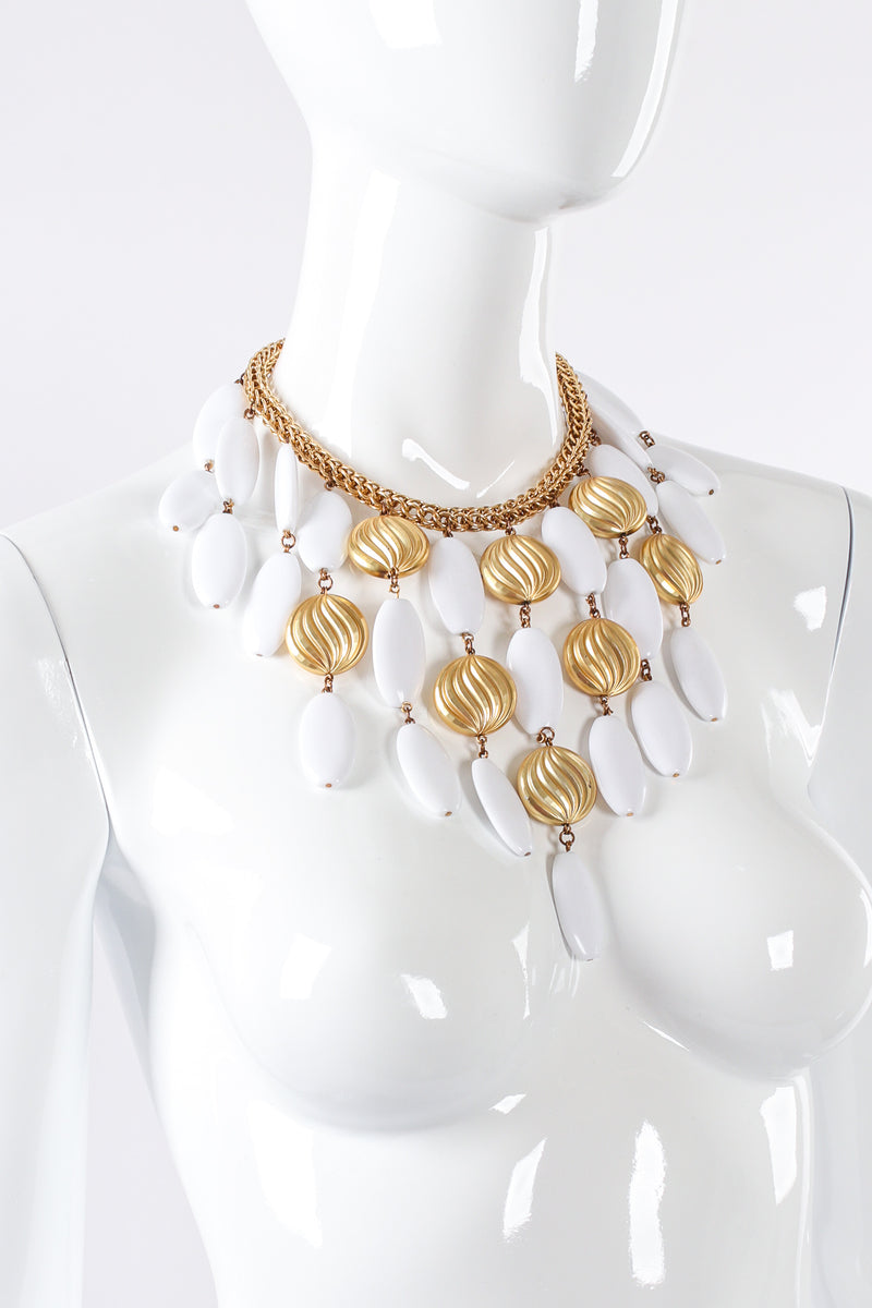 Vintage Donald Stannard Chunky Waterfall Necklace on mannequin at Recess Los Angeles