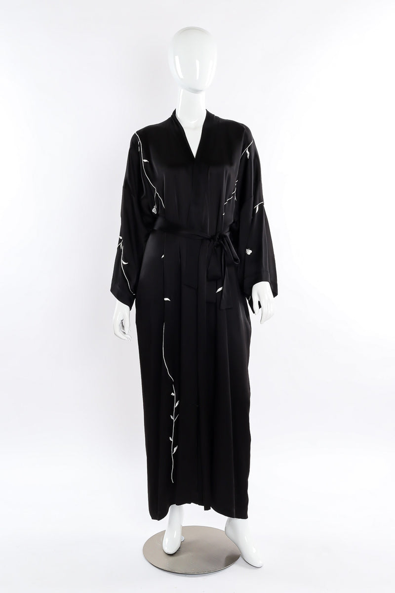 embroidered robe by Donna Karan Intimates mannequin front @recessla