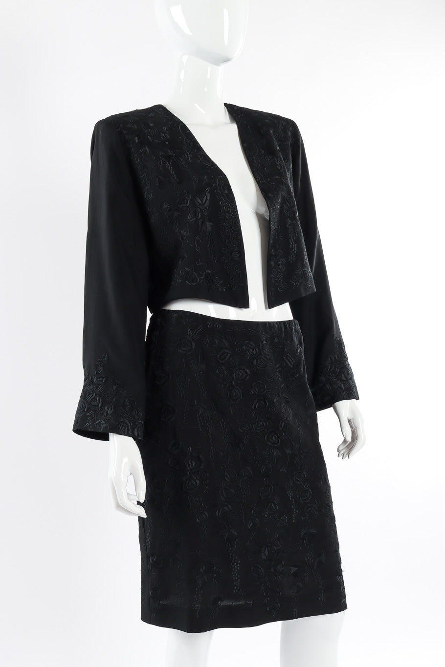 Jacket and skirt set by Donna Karan mannequin front @recessla