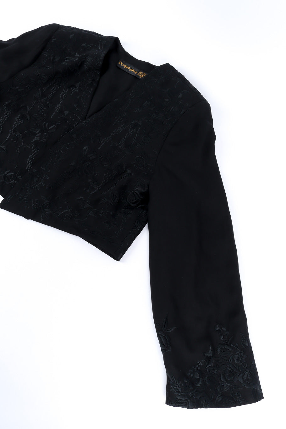 Jacket and skirt set by Donna Karan jacket flat lay sleeve @recessla