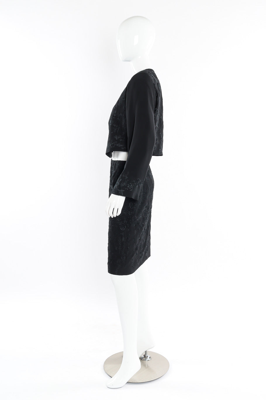 Jacket and skirt set by Donna Karan mannequin side @recessla