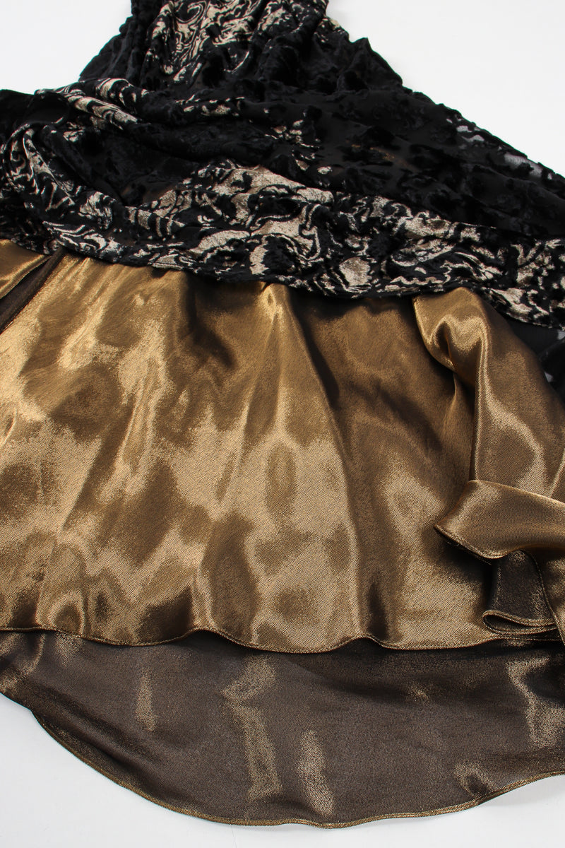 Vintage Royal Purple Sheer Silk Velvet Burnout Gown – Recess